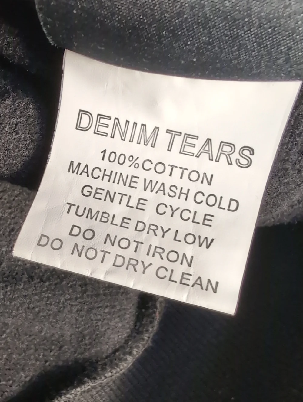 Denim Tears African Diaspora Goods Hoodie Size Medium in Black Cotton Wreath